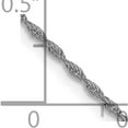 thumbnail image 5 of 14K White Gold Jbsp's 1.3mm Loose Rope Chain (16 X 1.3) Made In Italy 525-16, 5 of 5