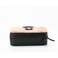 thumbnail image 6 of Aqua NEW Black Pink Tada Square Shearling Leather Crossbody Purse, 6 of 6