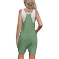 thumbnail image 4 of Maternity Women Solid Color Sleeveless Overalls Casual Loose Jumpsuit Shorts, 4 of 6