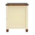 thumbnail image 6 of Wooden Nightstand with Two Drawers, Modern Bedside Table Functional Storage Cabinet End Table for Living Room Bedroom Easy Assembly, Cream+Walnut, 6 of 7