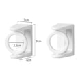 thumbnail image 2 of 2Pcs Rotation Adjustable Bathroom Kitchen Curtain Rod Holder Hooks, 2 of 8