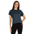 thumbnail image 1 of Inkmeso T-shirt à Épaules Tombantes et Col Rond pour Femmes, Coupe Décontractée pour l'Été, 1 of 7