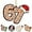 G-5pcs, variant on 67 Funny Christmas Ornaments 2025, 67 Meme Santa Ornaments for Christmas Tree, 2D Six Seven Tree Ornament 6 7 Stuff for Xmas Holiday Home Decor