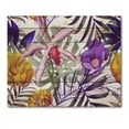 thumbnail image 3 of Designart 'VIntage Tropical Flowers IX' Traditional Print on Natural Pine Wood, 3 of 5
