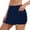 Navy, variant on hoksml Women's 2-in-1 Athletic Shorts Elastic Waist Quick Dry Running Shorts with Built-in Liner