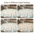 thumbnail image 7 of ODIKA 2'x3' Washable Accent Rug Pet Friendly, Bedside Mat Dog Paw Print Vintage Distressed Track Scatter Animal Design for Bedroom, Nursery, RV, 7 of 7