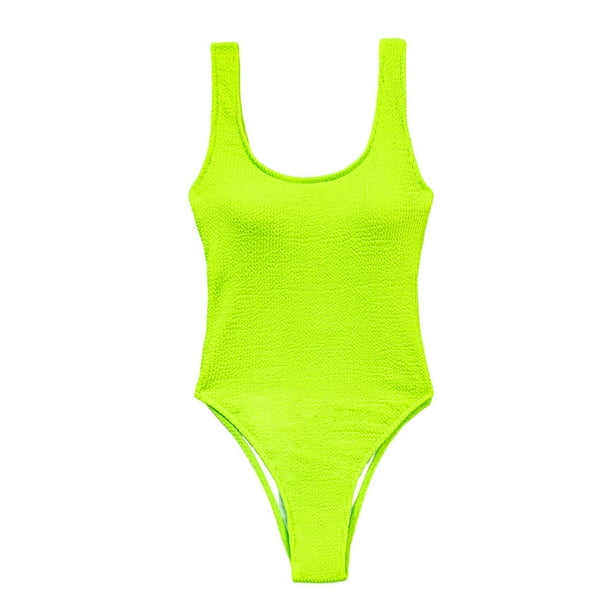 Toystoory Mono de mujer, traje de baño para niñas, verano, baño de sol, natación, poliéster, sin espalda, sin mangas, ropa de baño para Traje de baño