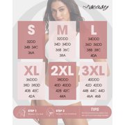 Womens Wireless Bras Deep V Comfortable Supportive Bra No Underwire Push Up Bralettes Seamless T-shirt Bra