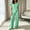 Green women two piece lounge set a1, variant on BRELIL Women's Two Piece Lounge Set V Neck Short Sleeve Tee Wide Leg Pants Casual Matching Outfits Solid Basic Tracksuit for Travel Fall Vacation, Army Green XL