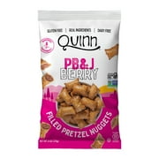 Quinn Snacks Plant Based PBJ Berry Filled Pretzel Nuggets, Gluten Free, 6 oz, 1 Count