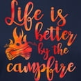 thumbnail image 3 of CafePress - Life's Better Campfire Women's Dark T Shirt - Women's Traditional Fit Dark T-Shirt, 3 of 4
