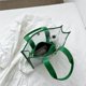 thumbnail image 2 of Bolso de hombro Wdftyju para mujer de viaje transparente de PVC con billetera verde, 2 of 6