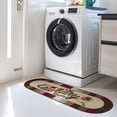 thumbnail image 2 of Ottomanson Non-Slip Rubberback Checkered 2x5 Laundry Room Runner Rug, 20" x 59" Oval, Multicolor, 2 of 7