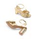 thumbnail image 5 of DREAM PAIRS - Sandalias de tacón con nudo de lazo para mujer, tacón alto y grueso, puntera abierta, correa al tobillo, para boda, fiesta nupcial, 5 of 5