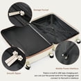 thumbnail image 4 of 20" ABS Hard Shell Luggage 3 Piece Set with USB Port and Cup Holder (White), 4 of 6