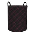 thumbnail image 2 of ZICANCN Black Pink Plaid Background Laundry Basket Organizer , Dirty Clothes Hamper for Bathroom Kids Girls Boys Laundry Hamper Small, 2 of 8