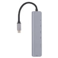 thumbnail image 4 of Adaptador multifunción tipo C, funcionalidad inteligente de estación de acoplamiento de concentrador tipo C a concentrador tipo C 7 en 1, 4 of 8