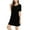 Black, variant on Xmarks Women's Modal Short Sleeve Nightgown Sleepwear with Built in Bra, Round Neck Nightshirt Super Soft Cozy Padded Nightdress Loose Casual Short Sleep Dress, Removable Pads, S-2XL