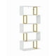 thumbnail image 1 of Simple Librero Xtellar Blanco, Estructura En Forma De S Librero Minimalista, 1 of 5