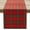Red Plaid, variant on Christmas Checkered Tartan Table Runner - Red Buffalo Plaid Xmas Stain Resistant Washable Table Decoration for Dining/Parties/Holiday Decor, 13 x 48 Inch
