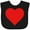 AB-Black, variant on Inktastic Red Heart Boys or Girls Baby Bib