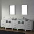 thumbnail image 4 of Virtu Dior 110 in. Double Bathroom Vanity Set with Ceramic Top, 4 of 10