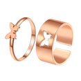 thumbnail image 1 of Anillos De Pareja De Amantes De La Mariposa A Juego, Anillos De Promesa De Compromiso Geométricos De Aleación Para Hombres Y Mujeres, Regalo De Cumpleaños De Aniversario 1 Par matsuzay AP007021-03, 1 of 6