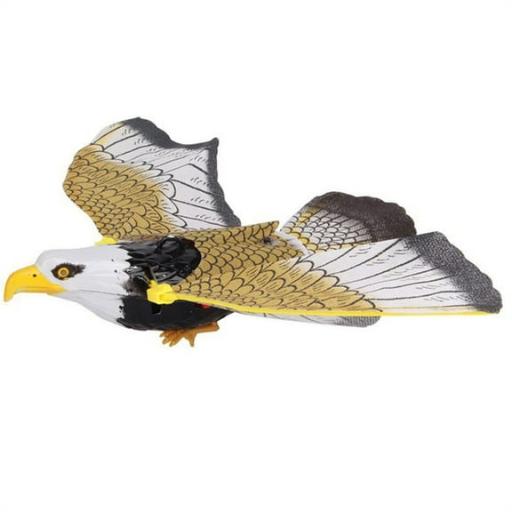 Interactive Electronic Flying Bird Toy with Chirping Sounds and Rotating Motion for Cats and Parrots