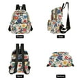 thumbnail image 4 of FORMRS Mini Backpack Purse for Women Travel Daypack Casual Shoulder Bag, Red Japanese Floral Pattern, 4 of 7