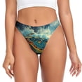 thumbnail image 1 of Fotbe Surfing Turtle Tanga Sin Costuras para Mujer con Estampado – Panties Invisibles, Transpirables y Cómodos para Uso Diario-Small, 1 of 6