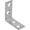 Zinc Plated, variant on 115BC 1-1/2" x 5/8" Corner Brace - Zinc