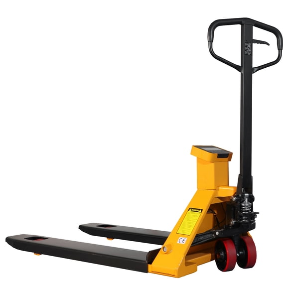 APOLLOLIFT Scale Pallet Truck Hydraulic Hand Pallet Jack 5500lb, 14.4" Fork Inner Size, 27.7"W Fork