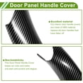 thumbnail image 4 of Cubierta de tirón de manija de panel de puerta del lado del conductor Unique Bargains para BMW 3 series F30, cubierta de manija de puerta interior No.51417279311 Carbon Fiber Black, 4 of 6