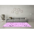 thumbnail image 3 of Ahgly Company Indoor Square Solid Purple Modern Area Rugs, 6' Square, 3 of 4