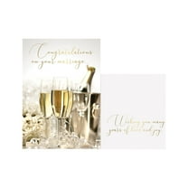 Better Office Products - Greeting card - 10.8 x 15.2 cm - wedding congratulations