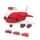 thumbnail image 5 of Juego de juguetes de avión, ensamblaje de bricolaje, avión de transporte, modelo de carga, juguete con helicóptero, coche de juguete, color rojo, 5 of 9