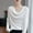 White, variant on XPMWRP Women's Cowl Neck Tops Comfy Soft Long Sleeve Tunic T Shirts Lightweight Solid Color Fashion Vacation Blouse White L