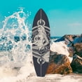 thumbnail image 4 of Outdoor Mermaid Surfboard Wall Art – Weatherproof PVC – Coastal Mermaid Sign for Beach House or Pool Area – Nautical Ocean Accent, 4 Foot, 4 of 8