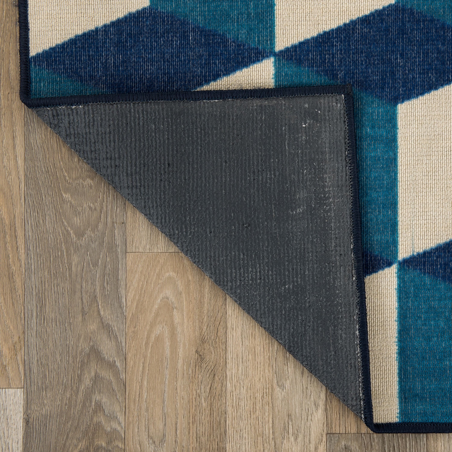 World Rug Gallery Contemporary Geometric Flatweave Indoor/Outdoor Area Rug - BLUE 5' X 7'