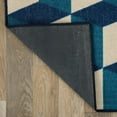 thumbnail image 4 of World Rug Gallery Contemporary Geometric Flatweave Indoor/Outdoor Area Rug - BLUE 5' X 7', 4 of 9