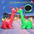 thumbnail image 5 of 14FT Christmas Inflatable Double Dinosaurs with Xmas Remind Bag,Blow up Yard Decorations with Powerful Blower and Built-in LED Lights, Giant Xmas Dinosaurs Indoor Outdoor Decor for Garden Lawn Party, 5 of 6
