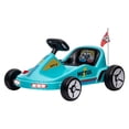 thumbnail image 1 of Qaba 6V Electric Ride-On Go Kart - Blue, PP & Metal, 33.5" x 27.6" - Fun for Outdoor Play & Safe Rides, 1 of 7