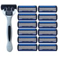 thumbnail image 2 of Rasoir Manuel pour Barbe Homme 6 Couches Rasoir en Acier Inoxydable Rasoir pour Barbe Rasoir pour Corps Visage Masculin, 2 of 9
