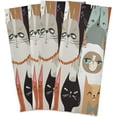thumbnail image 3 of Dreamtimes Funny Cat Kitten Kitchen Towels Bar Tea Dish Towel Dishcloths Set of 6 Super Absorbent Soft 18 x 28 inches, 3 of 7