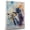 Afghan Hound, variant on Barbet Dog Playing Trumpet Wall Stretched Canvas Size 8x12 – Barbet Canvas Art for Dog Lovers, Trumpet Canvas Wall Decor