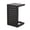 Black + Aluminium, variant on Aluminum C-Shaped Side Table, Modern C Shape End Table For Living Room Bedroom Sofa Side