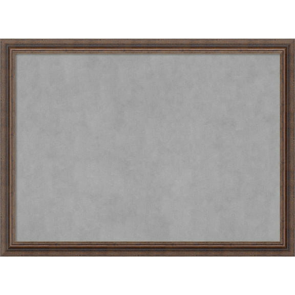 Amanti Art Distressed Rustic Brown Framed Magnetic Board 30 x 22 in.