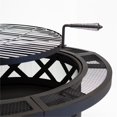 thumbnail image 5 of Afuera Living 32" Roundup Fire Pit with Cooking Shelf in Black, 5 of 6