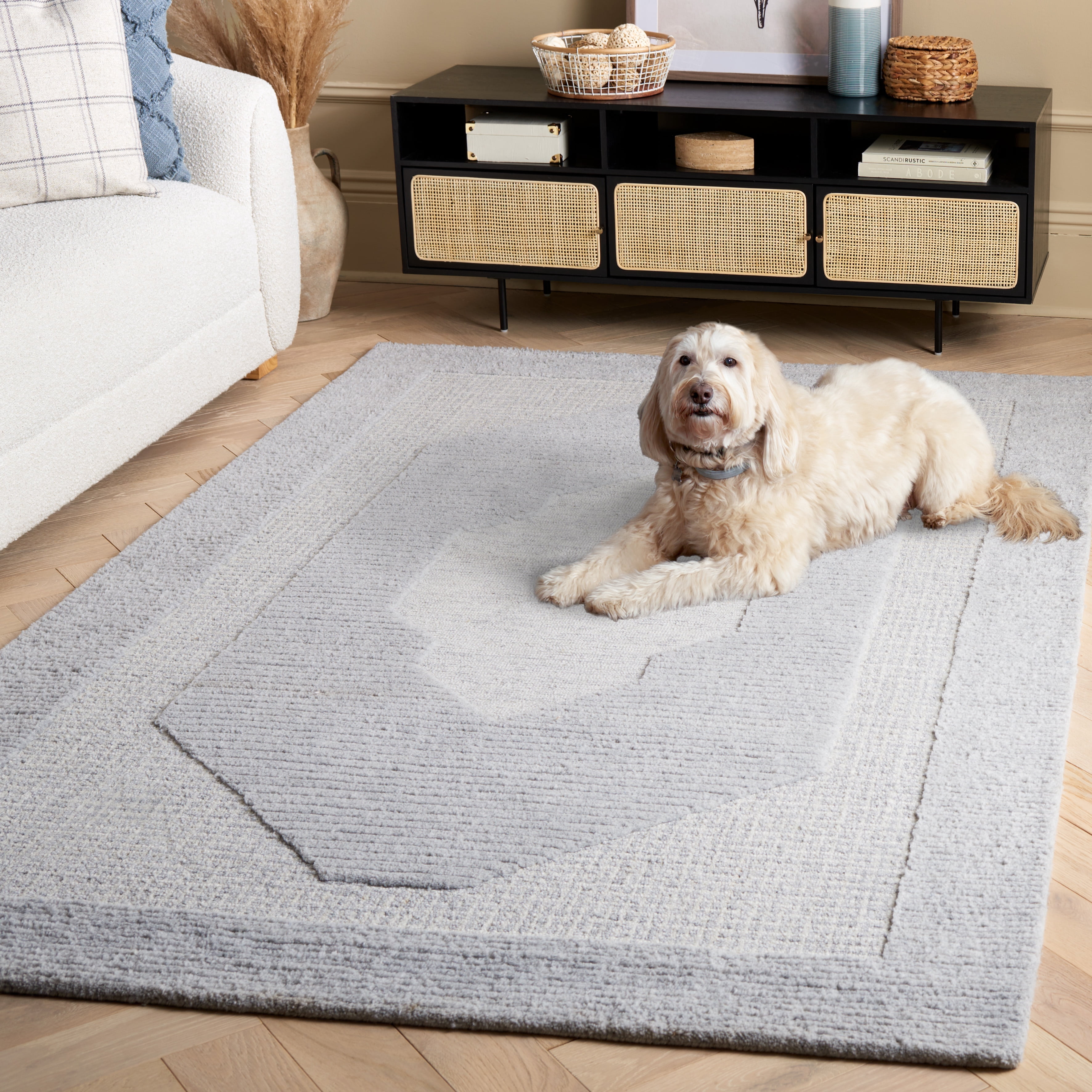 SAFAVIEH Renewal Ramona Medallion Area Rug, Gray, 5' x 8'