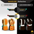 thumbnail image 6 of KwikSafety (Charlotte, NC) QUEEN BEE Premium Safety Vest for Women (HONEYCOMB Design) 9 Pockets Class 2 Custom High Visibility ANSI OSHA Reflective Construction Work with Zipper | Orange XS, 6 of 6